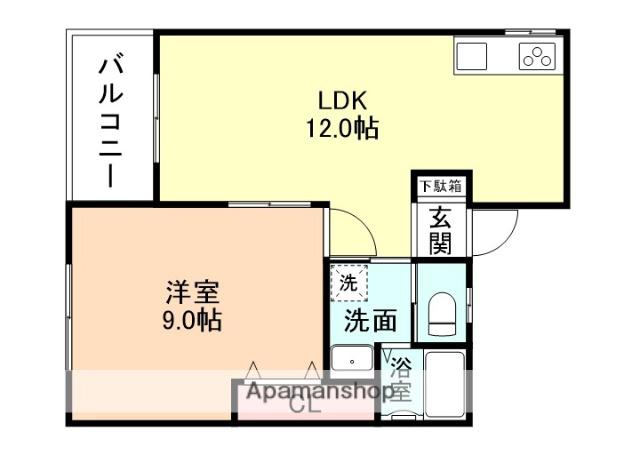 大泉ハイツ(1LDK/3階)の間取り写真