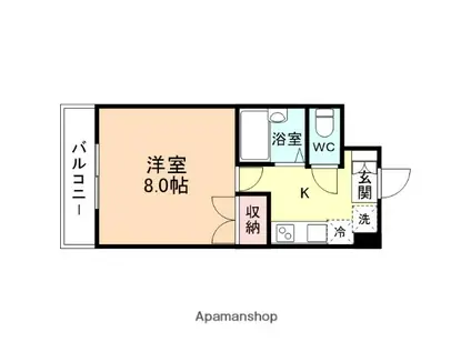 モーニングハイツ21(1K/3階)の間取り写真