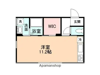 サン・ステージ久方Ⅱ(1K/1階)の間取り写真