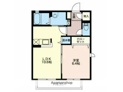 アレグリア(1LDK/2階)の間取り写真