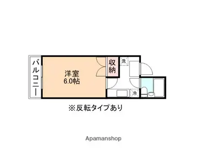 サンリッチ堀川小泉(1K/3階)の間取り写真