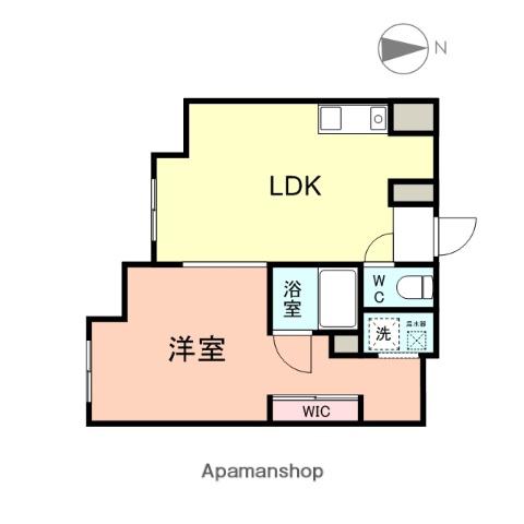 ラ・トゥール(1LDK/7階)の間取り写真