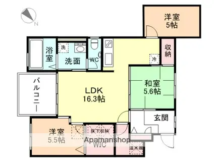 プルミエールU(3LDK/3階)の間取り写真