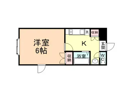 ストロベリーヒルズ(1K/1階)の間取り写真