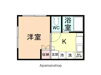 セントライフ(1K/3階)の間取り写真