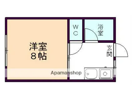 オーゲンⅠ(1K/1階)の間取り写真