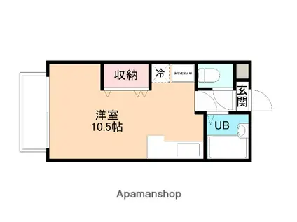 サンライトイン高岡7(ワンルーム/3階)の間取り写真