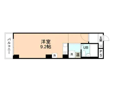 LUSSO光陽(ワンルーム/3階)の間取り写真