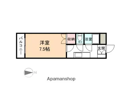 メゾン ルミネス(1K/3階)の間取り写真