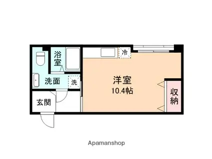 AXIS石金(ワンルーム/2階)の間取り写真