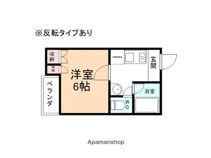 ハイムローデリィ(1K/2階)の間取り写真