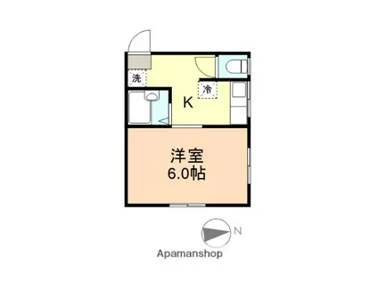 RETRO FUJINOKI(1K/1階)の間取り写真