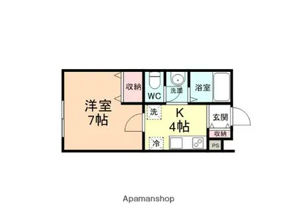 アネックス・K・Ⅰ(1K/1階)の間取り写真