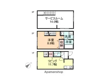 コンフォート・プレイスSENDAI(1SLDK/1階)の間取り写真