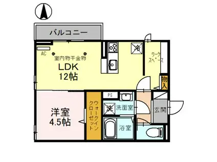 エル メゾン(1LDK/3階)の間取り写真