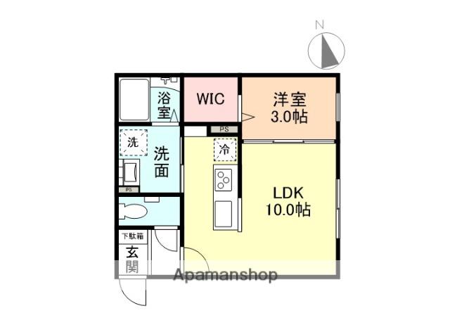EDGEMOMENT泉町(1LDK/1階)の間取り写真