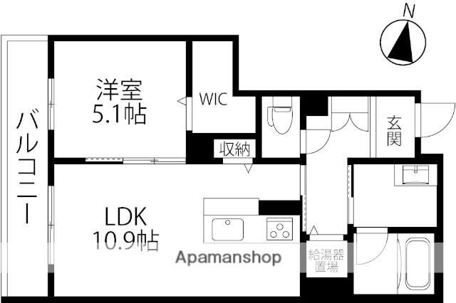 ファミーユ金沢八日市(1LDK/2階)の間取り写真