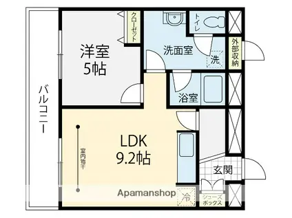 ウッドビレッジ高尾台(1LDK/2階)の間取り写真