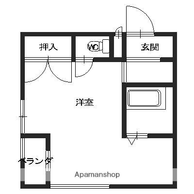 クルエボヌール駅前(ワンルーム/6階)の間取り写真