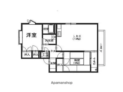 ディアス88(2LDK/2階)の間取り写真