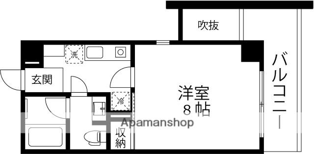 ファーストレーベン本町(1K/5階)の間取り写真