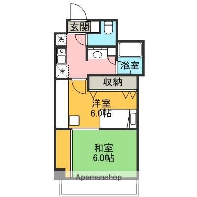 JRFフレシア金沢(1K/5階)の間取り写真
