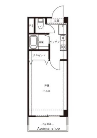 コンフォート藤江(1K/1階)の間取り写真