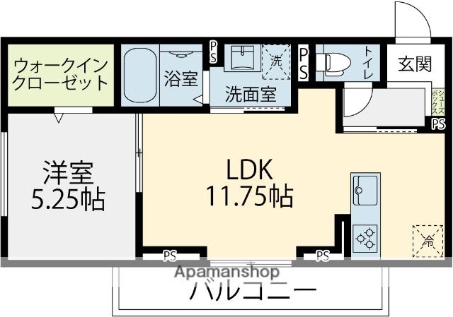 ポンパブランカ17(1LDK/3階)の間取り写真