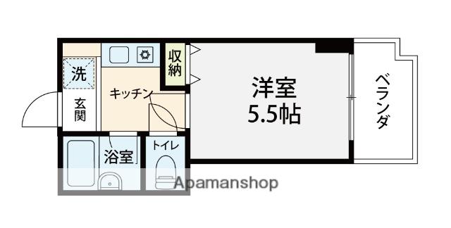 KCCオンワードベース(1K/5階)の間取り写真