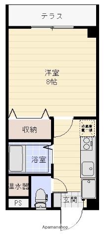 コーポ275(1K/1階)の間取り写真