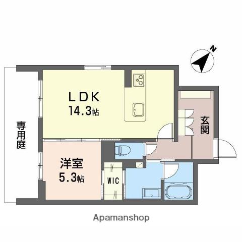 マイラストラス(1LDK/1階)の間取り写真