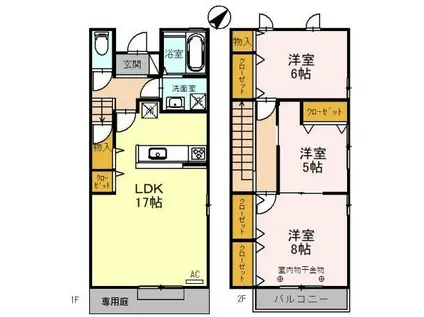 トレスパラーシオ(3LDK)の間取り写真