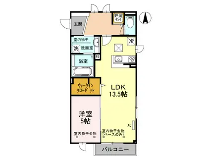 VANTAAPOLKU(1LDK/1階)の間取り写真