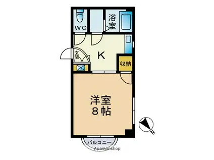 プリメール笠舞(1K/3階)の間取り写真