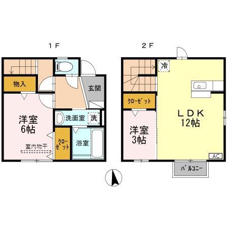 コンチェルト A(2LDK)の間取り写真