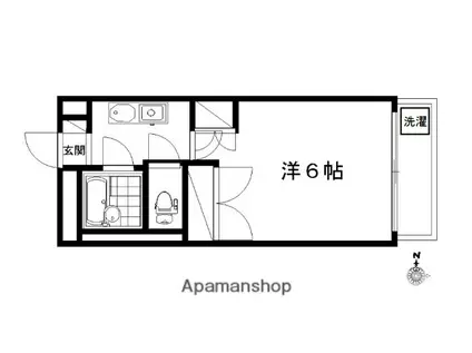 レジデンスカープ(1K/7階)の間取り写真