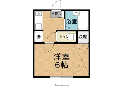 マンション・ロイ・デュ・モン(1K/1階)の間取り写真
