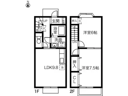 PRIME VERE 2006(2LDK)の間取り写真