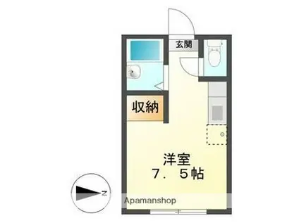 ナノハウス(ワンルーム/2階)の間取り写真