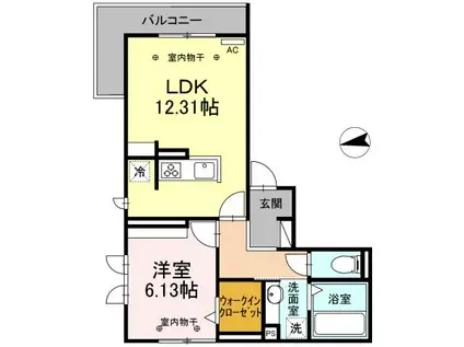 MORITAYA(1LDK/2階)の間取り写真