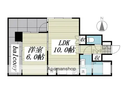パセール青柳(1LDK/1階)の間取り写真