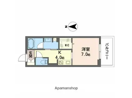 シャーメゾン大垣郭町(1K/3階)の間取り写真