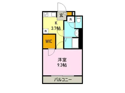身延線 柚木駅(JR) 徒歩10分 3階建 築24年(1K/1階)の間取り写真