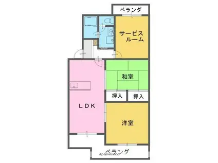 ペイザージュ(3LDK/3階)の間取り写真