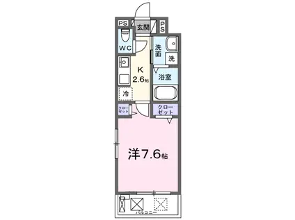 プルミエ ショコラ(1K/2階)の間取り写真
