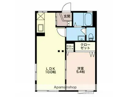 フレグランス永塚(1LDK/1階)の間取り写真