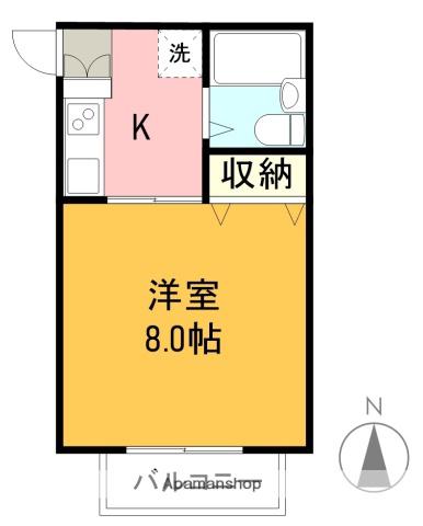 エステイト51(1K/2階)の間取り写真