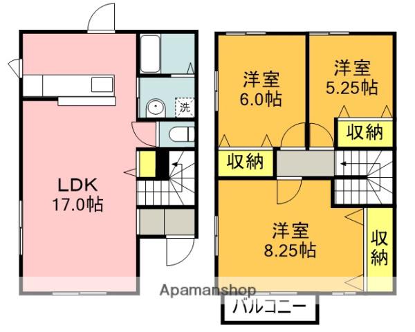 ステージア(3LDK)の間取り写真