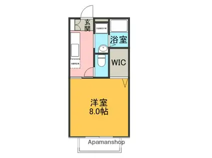 祖谷形の杜(1K/1階)の間取り写真