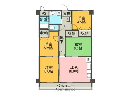 グランティーバ(4LDK/2階)の間取り写真